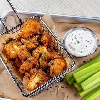 Buffalo Cauliflower Bites