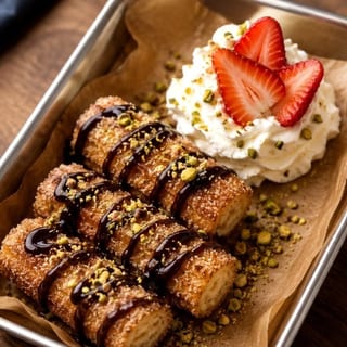 Caramel Chocolate Churros